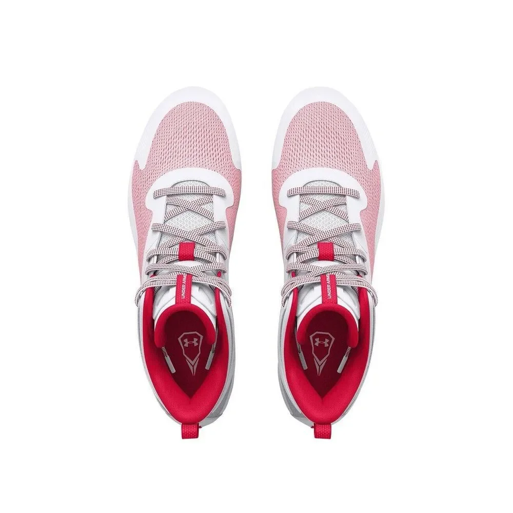 Lacrosse Cleats Under Armour Command‎ MC Mid Red White UA Men's 11.5 3025639-101